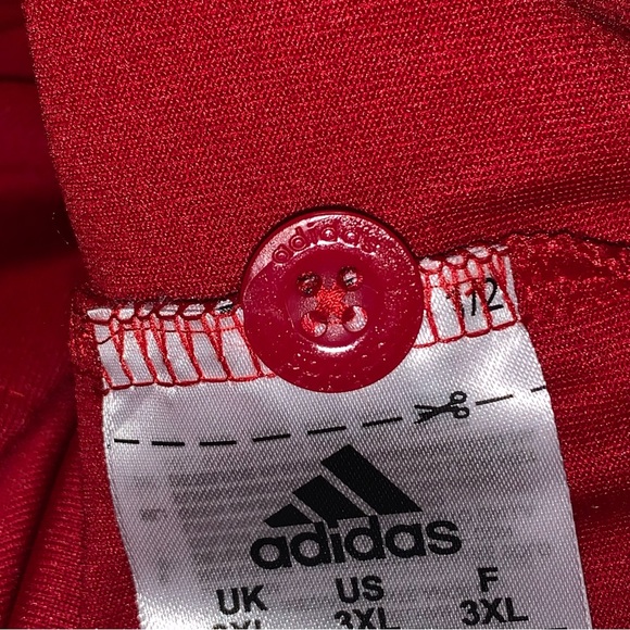 Men’s 3XL ADIDAS CLIMALITE Red RUTGERS UNIVERSITY Athletic Polo Shirt NWOTS 3X - Picture 11 of 12